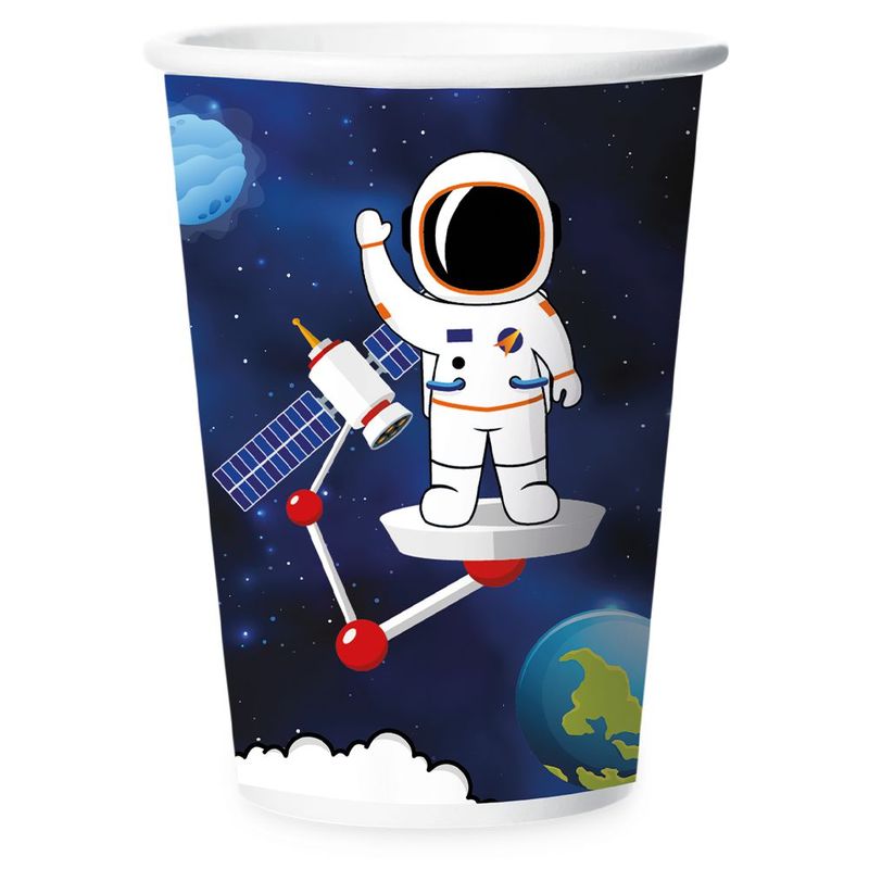 Copo Papel 180 Ml Espacial 12 Unidades - Regina - Rizzo Embalagens