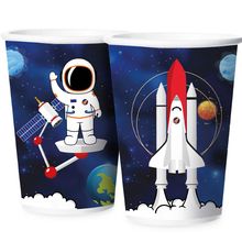 Copo Papel 180 Ml Espacial 12 Unidades - Regina - Magazine 25