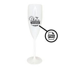 Taça de Champanhe Personalizável - Branco - 1 unidade - Magazine 25
