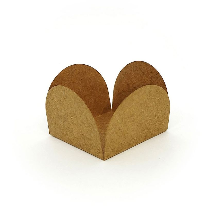 Forminhas para Doces 4 Pétalas Kraft  - 50 unidades - Magazine 25