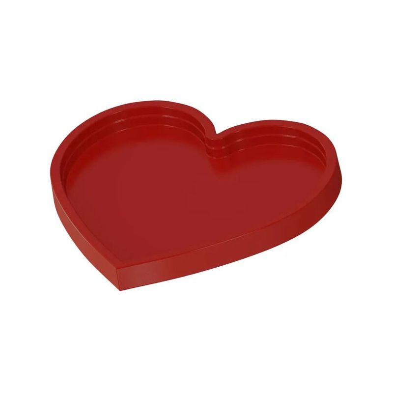 Bandeja Decorativa - Coração - Vermelho - 01 UN - Artlille - Magazine 25