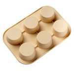 Forma De Silicone - 25x17,2x3,5Cm - Colors Red 6 Cav - Bege  - 1 unidade - Cromus Linha Profissional Allonsy - Rizzo