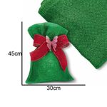 Saco Juta - 30Cmx45cm - Verde Bandeira - 1 unidade - Halley Fitas