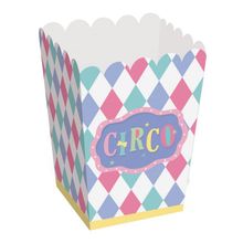 Caixa para Pipoca Festa Circo Rosa - 10 unidades - Cromus - Magazine 25