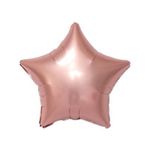 Balão de Festa Metalizado 20" 50cm - Estrela Rose Gold - 01 Unidade - Flexmetal - Rizzo Embalagens
