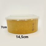 Pote de Papel Kraft 1000ml - 5 Unidades - Ref KB04 - Kraft Bowls - Magazine 25