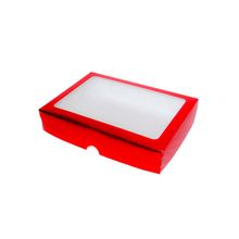 Caixa com Visor S27 (15cmx20cmx6cm) - Vermelho - 10 unidades - ASSK - Magazine 25