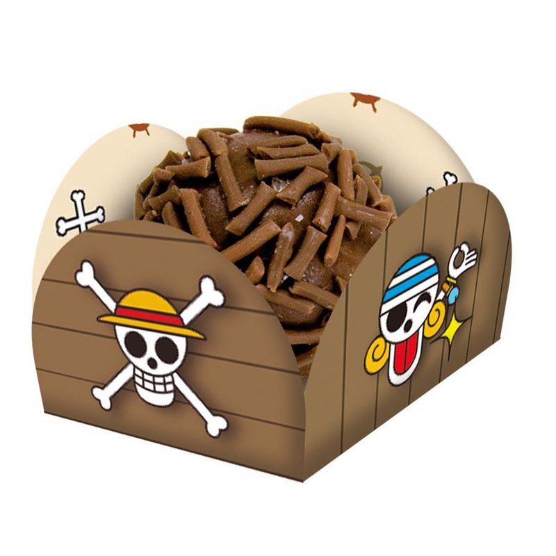 Porta Forminhas Festa One Piece - 40 unidades - Festcolor - Magazine 25