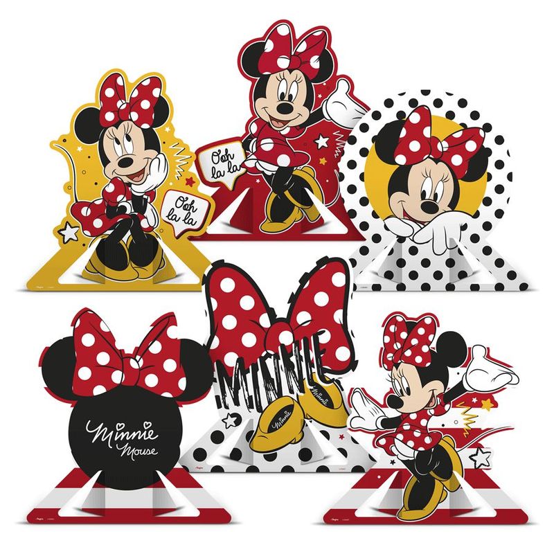 Decoração de Mesa Festa Minnie Mouse 06 Unidades Regina Magazine 25