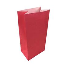 Saquinho de Papel Kraft Vermelho - 9x18x6cm - 24 unidades - Magazine 25