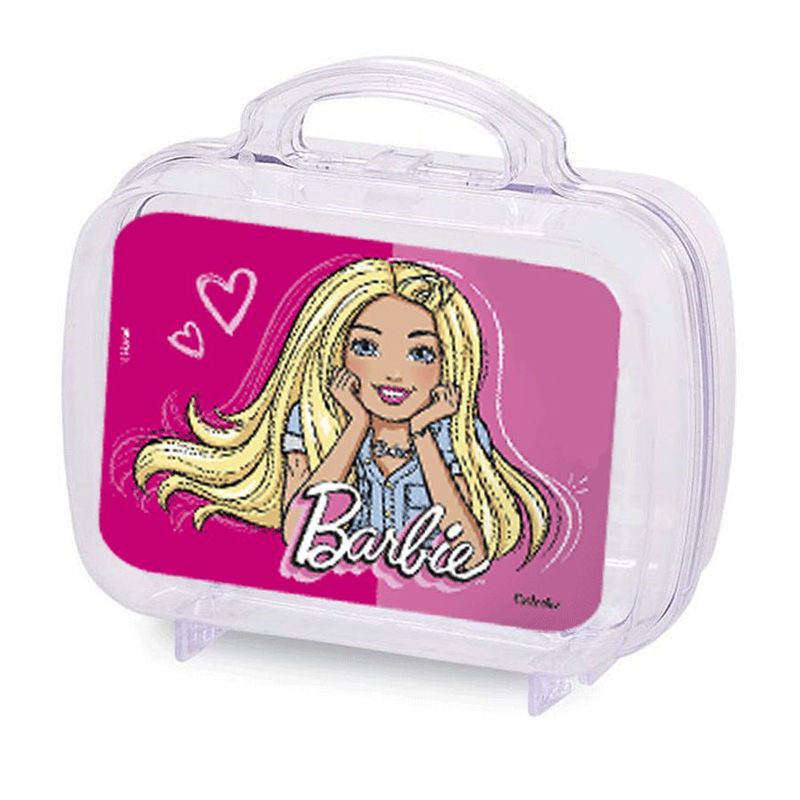 Maleta Acrílica para Lembrancinha Transparente  Festa Barbie - 6 Unidades - Magazine 25