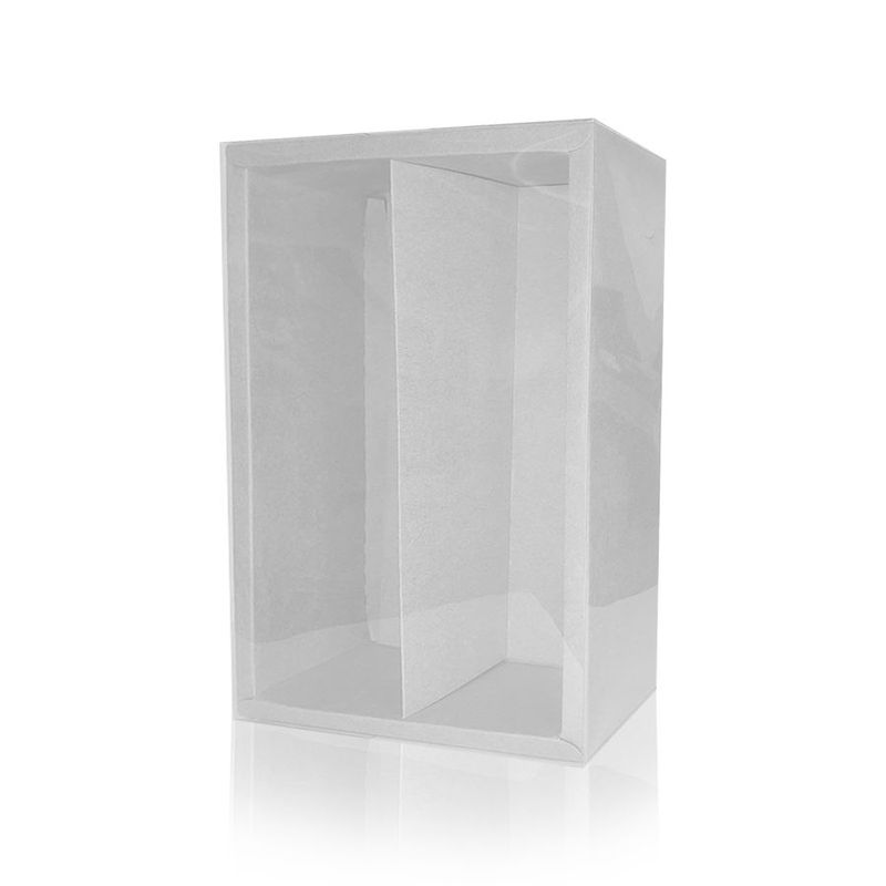 Caixa Mini Champanhe e Taça (20,5cm x 13cm x 6cm) Branca 5 unidades Assk