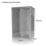Caixa Mini Champanhe e Taça (20,5cm x 13cm x 6cm) Branca 5 unidades Assk