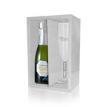 Caixa Mini Champanhe e Taça (20,5cm x 13cm x 6cm) Branca 5 unidades Assk