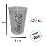 Copo de Plástico Coca-Cola - Azul - 320 ml - 1 unidade - Plasútil - Rizzo