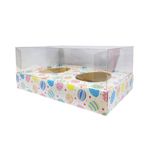 Caixa para Ovo de Páscoa Duplo 250 g - Ovos Coloridos - 1 unidade Pct. c/ 5 unds. - ASSK - Rizzo Embalagens