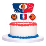 Topo de Bolo - NBA - 4 unidades - FestColor - Rizzo