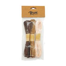 Kit Fios Decorativos de Papel Torcido Marrom, Bege e Nude - 10m - 1 kit com 3 unidades - Magazine 25