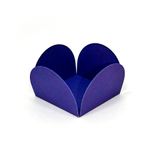 Forminhas para Doces 4 Pétalas Azul Marinho  - 50 unidades - Magazine 25