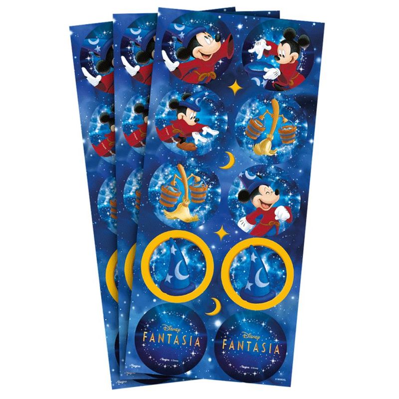 Adesivo Redondo Decorativo Festa Mickey Fantasia - 30 unidades - Regina - Magazine 25
