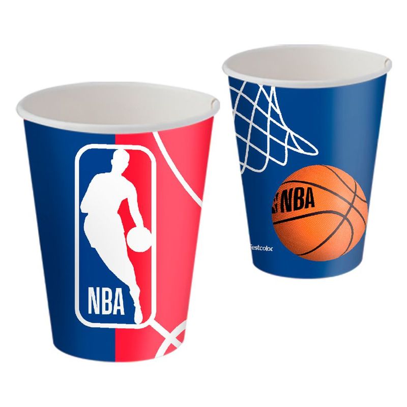 Copo de Papel - NBA - 200ml - 8 unidades - FestColor - Rizzo