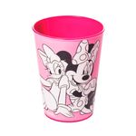 Copo de Plástico Festa Minnie e Margarida Rosa 320Ml - Plasútil - Magazine 25s