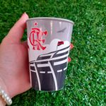 Copo de Plástico Flamengo - 320 ml - 1 unidade - Plasútil - Rizzo