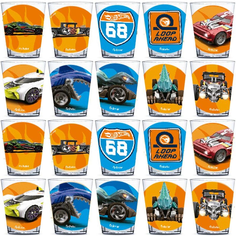 Copinho para Doces 40ml Festa Hot Wheels - 20 unidades - Magazine 25 Embalagens