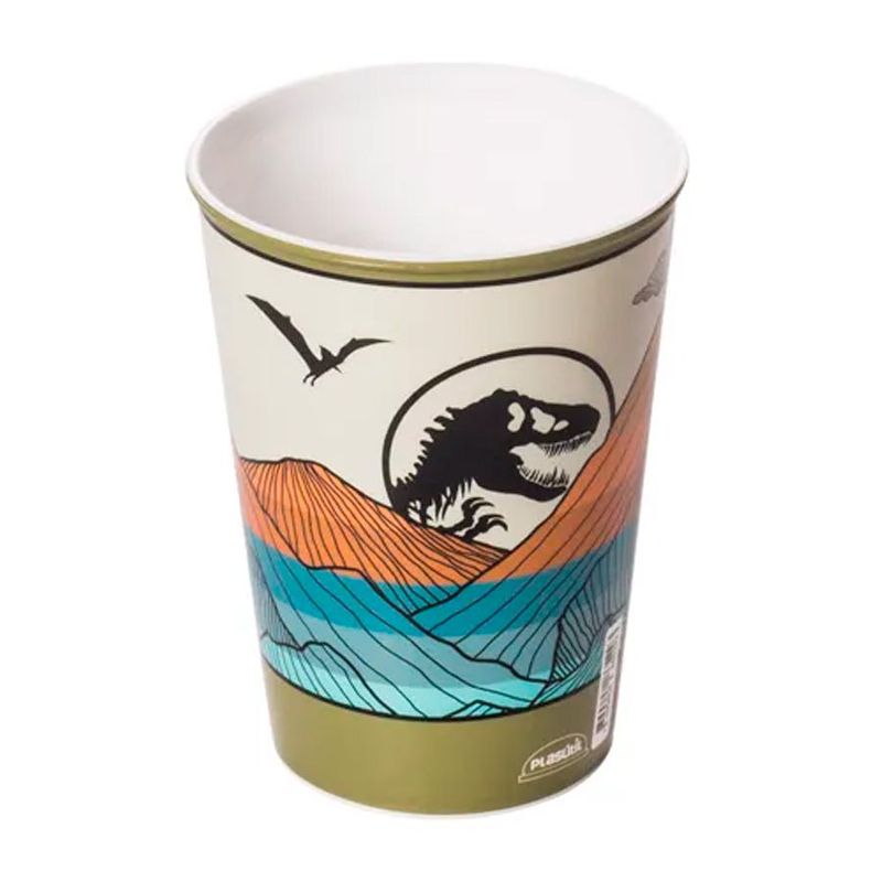 Copo Jurassic World Verde - 320 ML - 1 unidade - Plasútil - Magazine 25