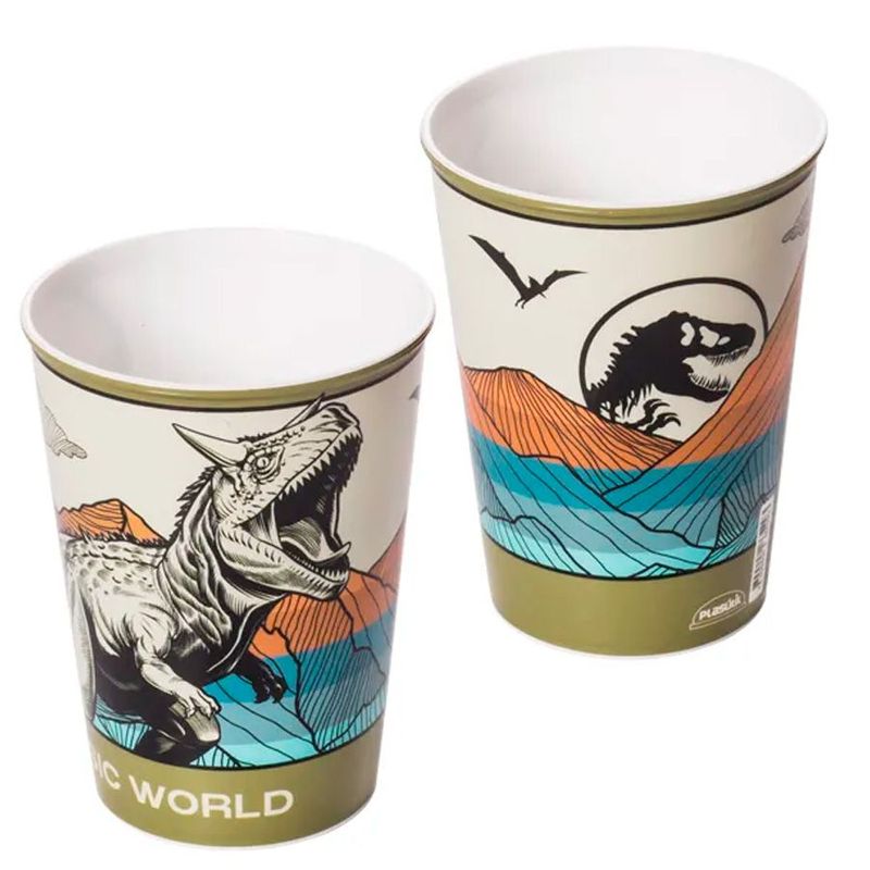 Copo Jurassic World Verde - 320 ML - 1 unidade - Plasútil - Magazine 25