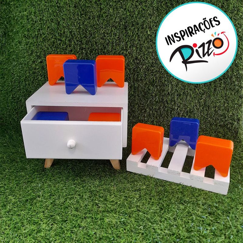 Caixinha Lembrancinha - Bandeirinha Laranja - 10 unidades - Rizzo