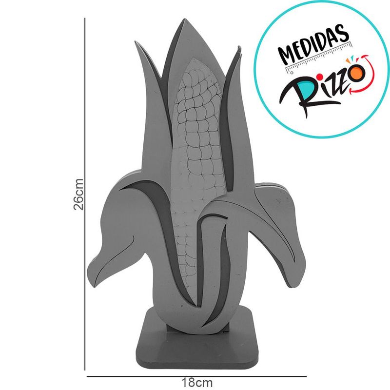 Enfeite MDF - Espiga de Milho Forte - 1 unidade - Rizzo