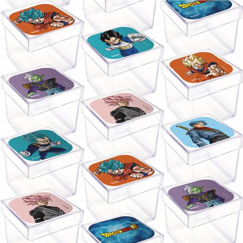 Caixinha Acrílica Festa Dragon Ball Super 80ml - 5cm x 5cm 20 unidade - Magazine 25 Embalagens