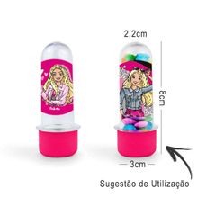 Mini Tubete Lembrancinha Festa Barbie 8cm 20 Unidades - Rosa Pink - Magazine 25