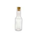 Garrafinha de Plástico 50ml com Tampa Rolha - 10 unidades -