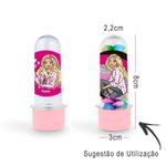 Mini Tubete Lembrancinha Festa Barbie 8cm 20 Unidades - Rosa Claro - Rizzo Embalagens