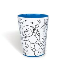 Copo Para Colorir Astronauta - 1 unidade - Color Cup - Magazine 25