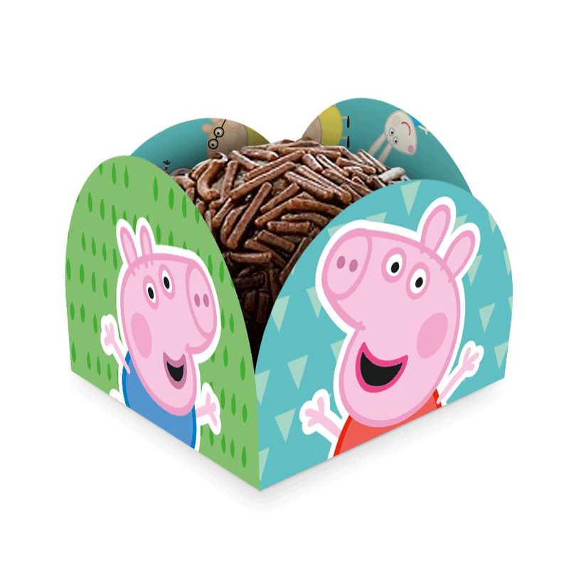 Porta Forminha - Peppa Pig Clássica - 50 unidades - Regina - Rizzo Embalagens