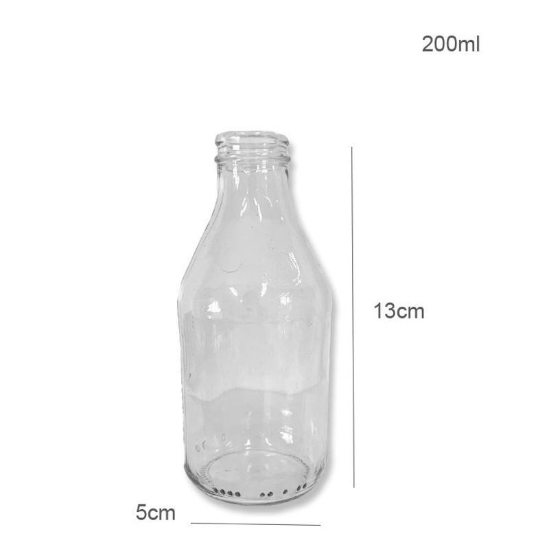 Garrafinha de Vidro Coquinho 200ml - 01 unidade - Rizzo Embalagens