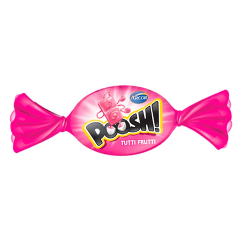 Bala Chiclete Poosh Tutti Frutti 500g - Arcor