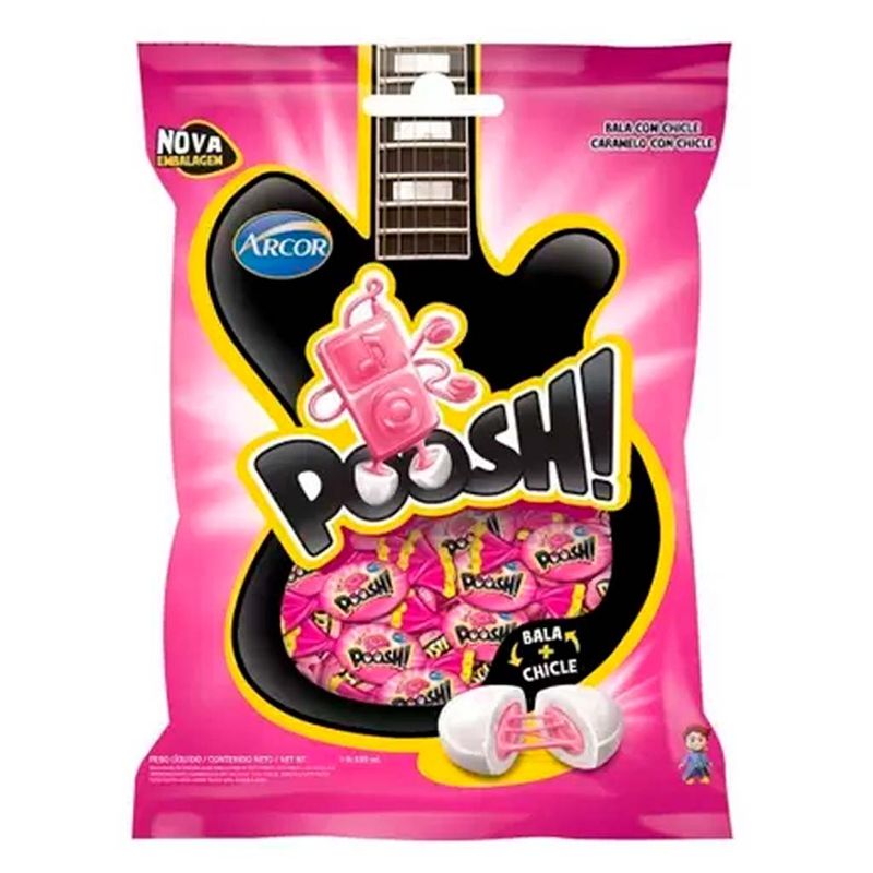 Bala Chiclete Poosh Tutti Frutti 500g - Arcor