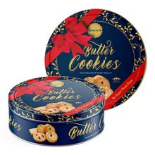 Lata de Biscoitos Amanteigados Sortidos Estampa Red Ribbon 454g - Dancake