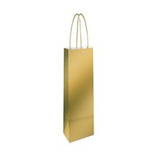 Sacola Laminada Ouro Metal Fosco Garrafa 35x13x8 - 10 Un