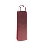 Sacola Laminada Vinho Metal Fosco Garrafa 35x13x8 - 10 Un