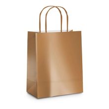 Sacola Laminada Toffee Metal Brilho G 32x26,5x13 - 10 Un