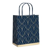 Sacola Papel Stil Azul P 21,5x15x8 - 10 Un