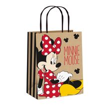 Sacola Papel Minnie Kraft Colors P 21,5x15x8 - 10 Un