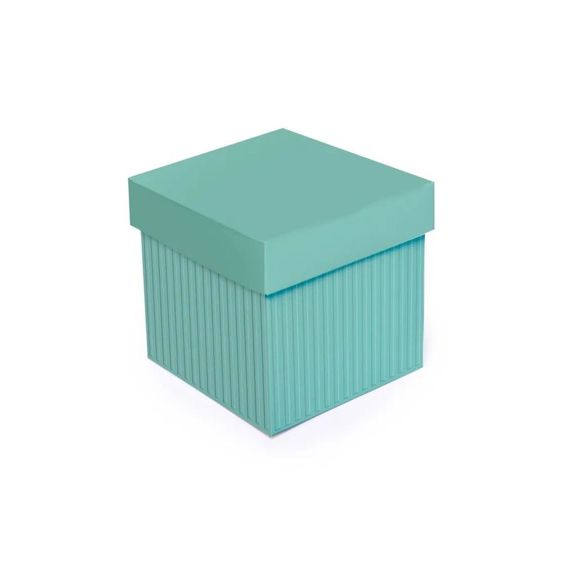 Caixa Cubo com Relevo Caribe M 15x15x15cm - 10 Un