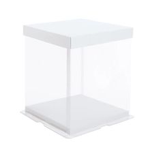 Caixa para Bolo Branco 21,7x21,7x24 - 1 Un