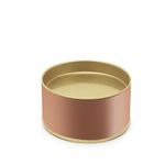 Lata Para Doces Rose Gold 10x7cm - 24 Un